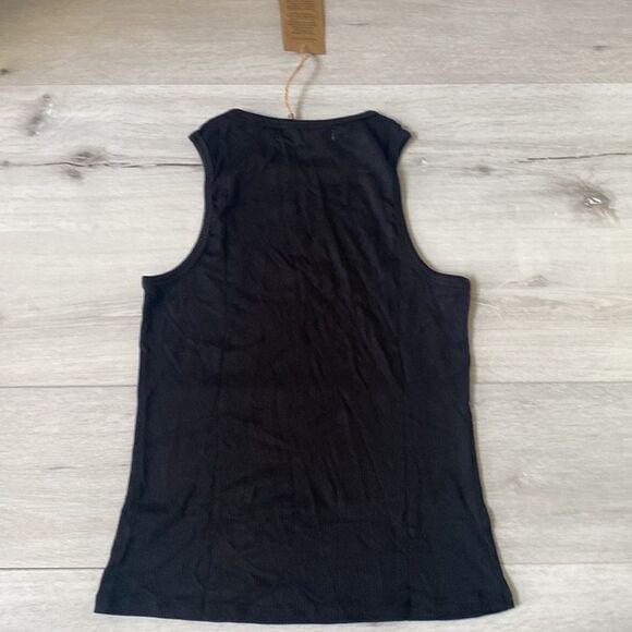 Poplinen Donna Ribbed Modal Tank blk NWT in packaging - Picture 6 of 6